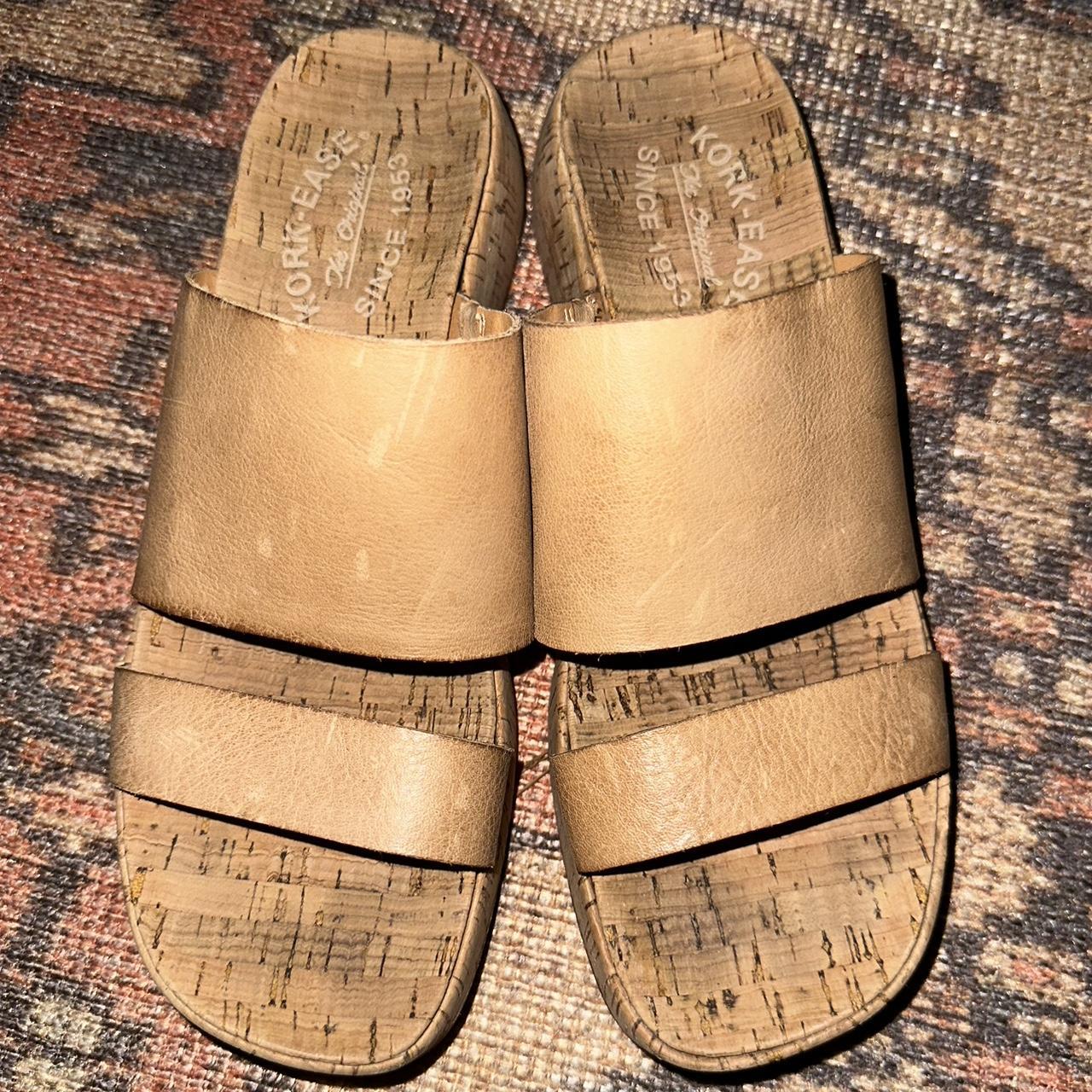 KorkEase Alia Natural Sandal Slide Platform size 8 Depop