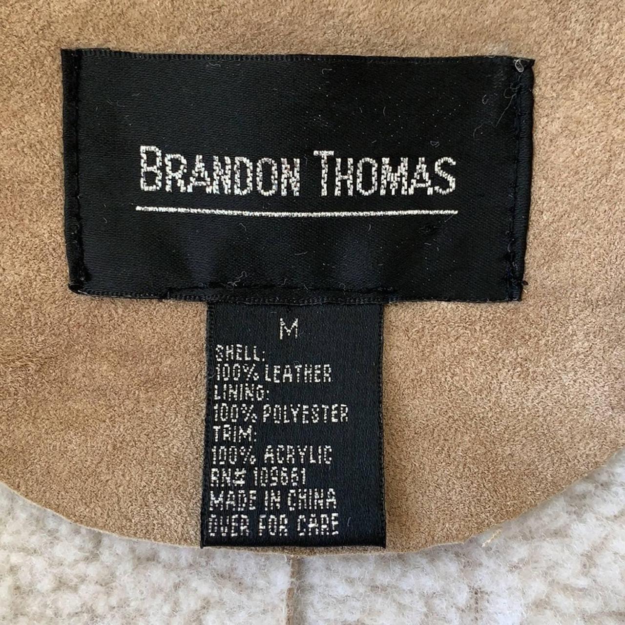 Brandon Thomas suede and leather coat RARE boho... - Depop