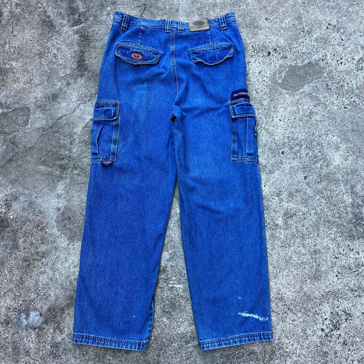 90-s-wu-wear-denim-cargo-pants-size-36x31-5-waist-depop