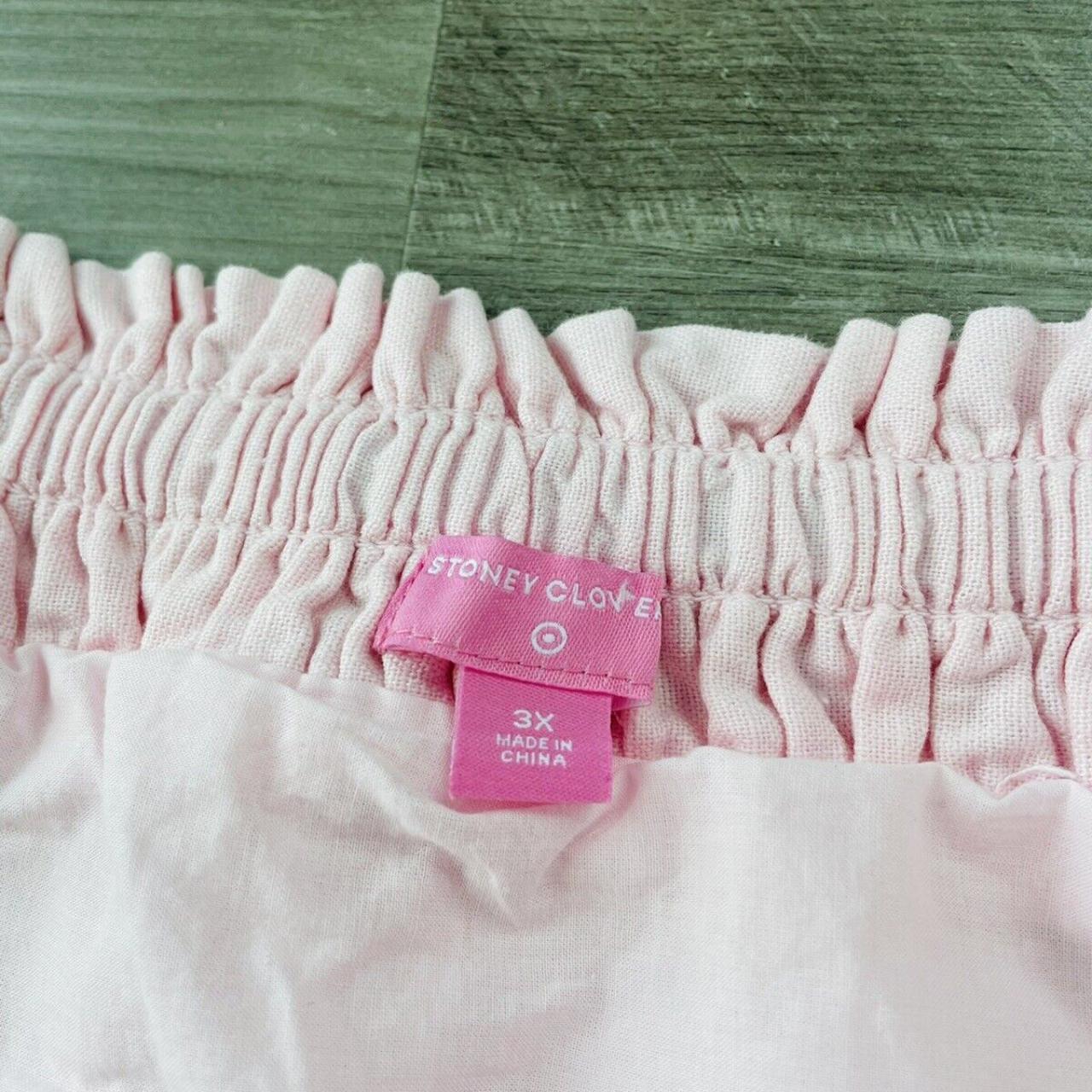 Stoney Clover x Target Pink Linen Skirt Size 3X Plus... - Depop