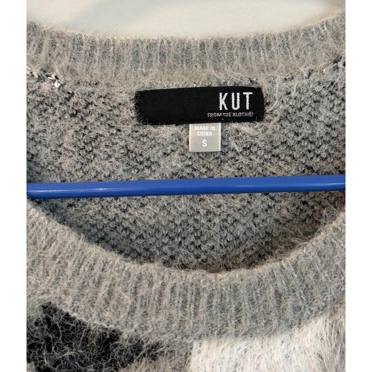 Kut From The Kloth Womens Fuzzy Sweater Size S Gray... - Depop