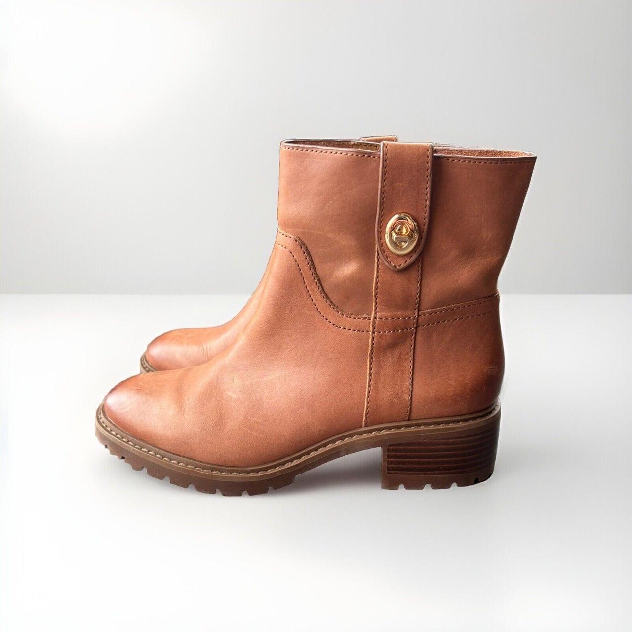 Coach combat boots womens best sale