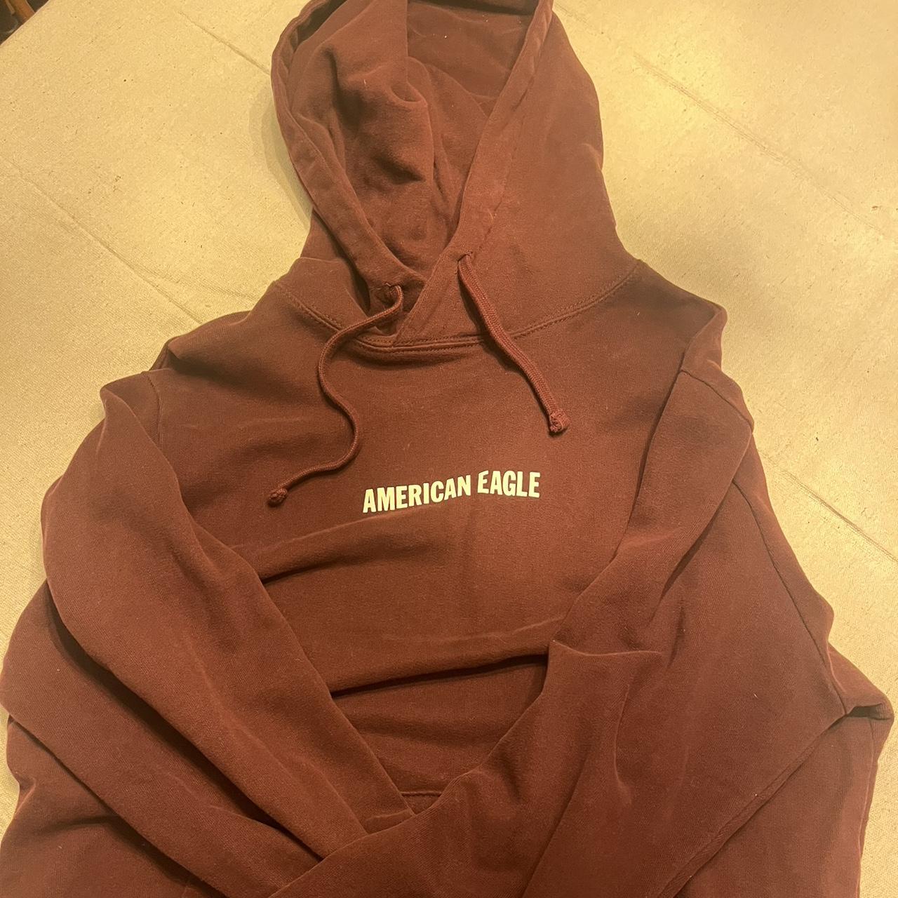 American eagle hotsell brown hoodie