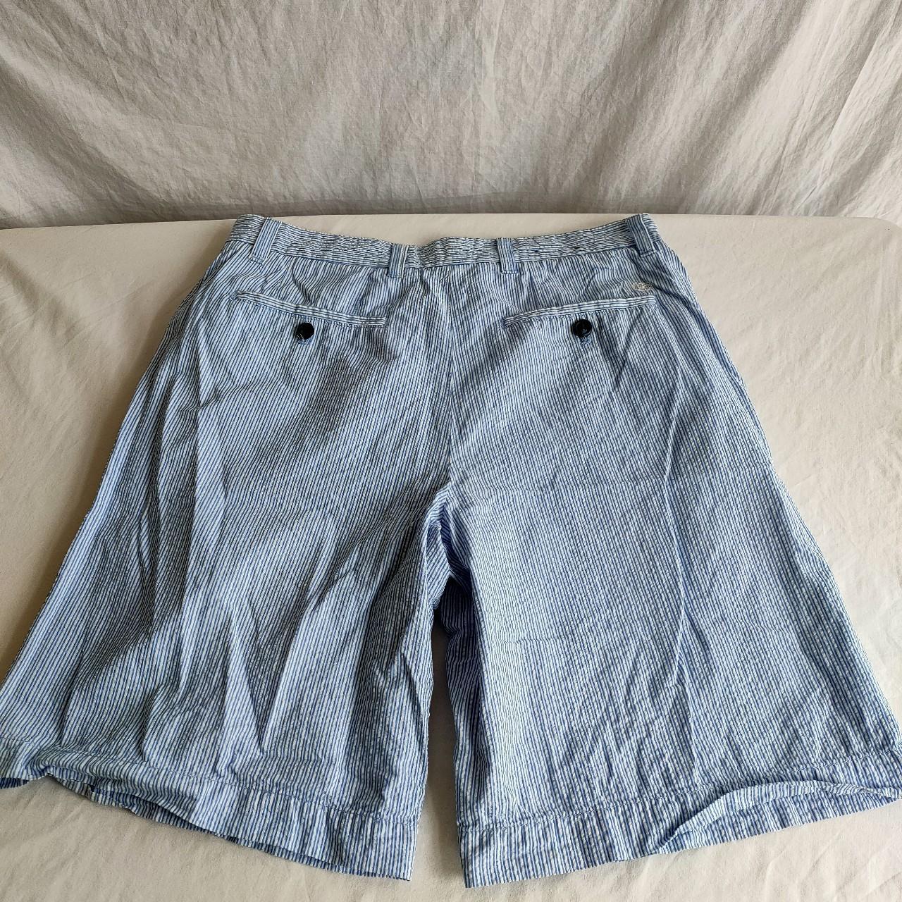 Izod Mens Vintage Shorts 90s Waffle Cotton Blue... Depop