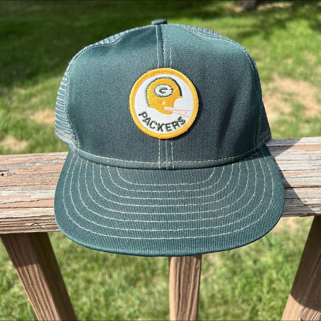 Vintage Green Bay Packers SnapBack Mesh Trucker Hat - Depop