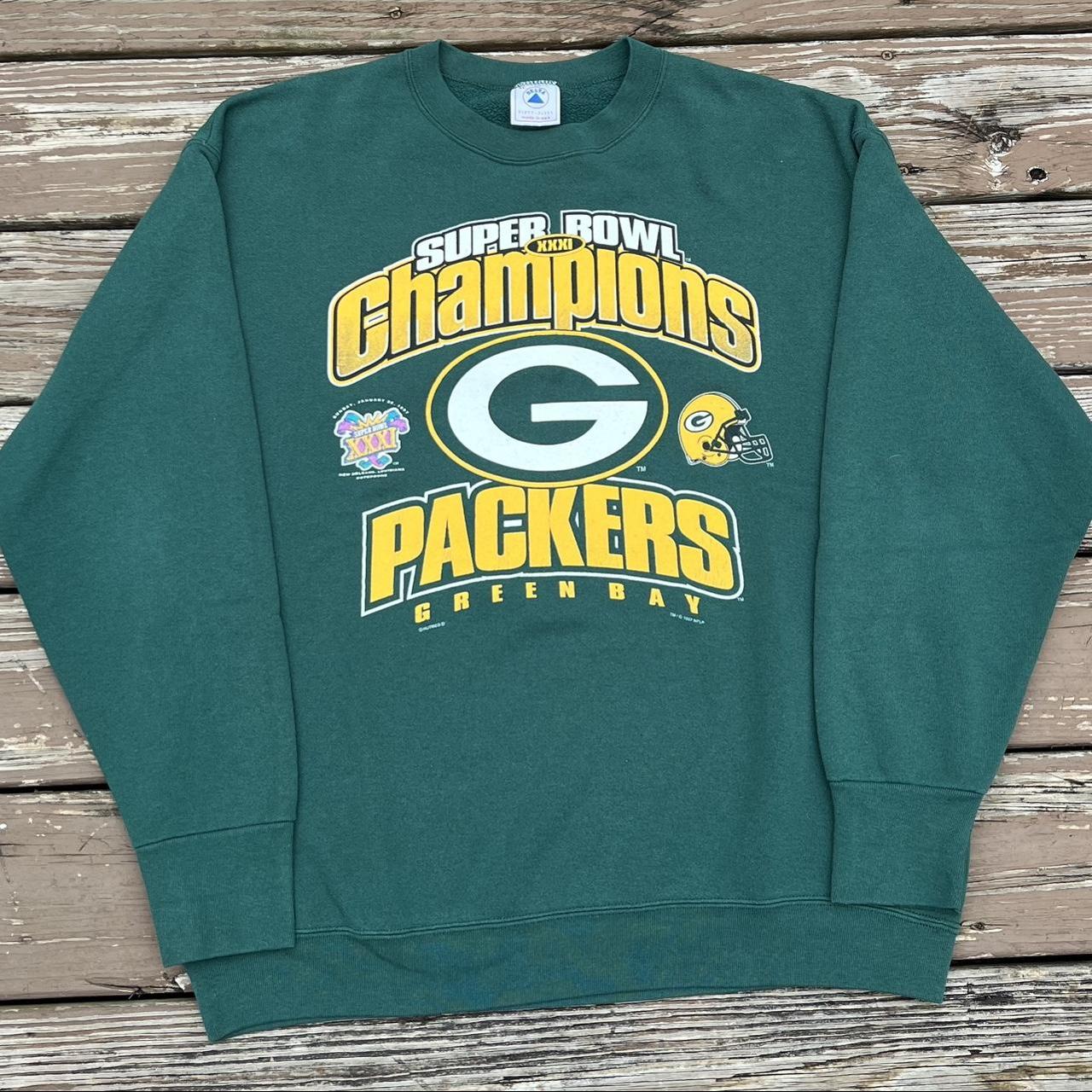 Vintage Green Bay Packers Sweatshirt Super Bowl Champions 