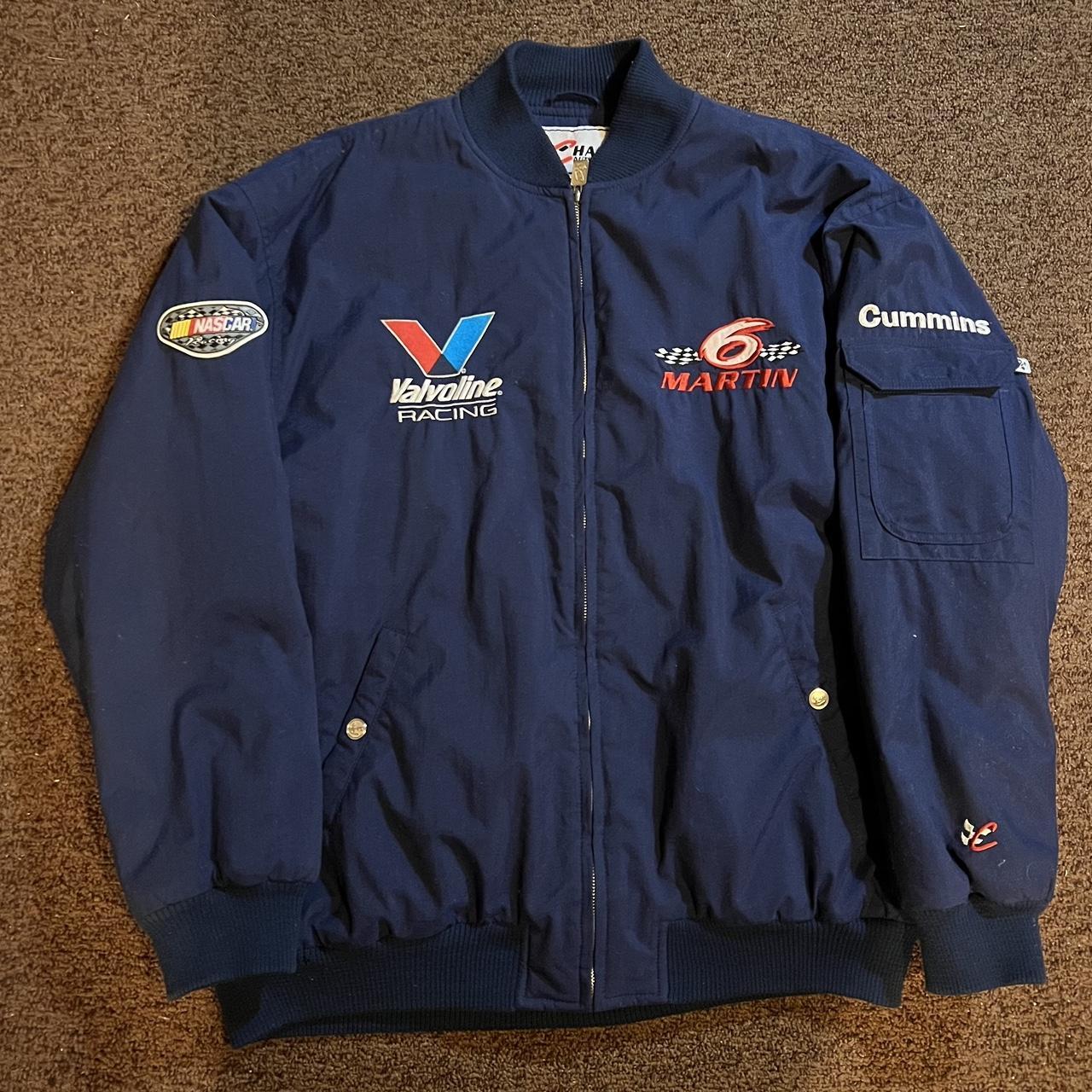 Vintage Mark Martin NASCAR Bomber Jacket In good Depop