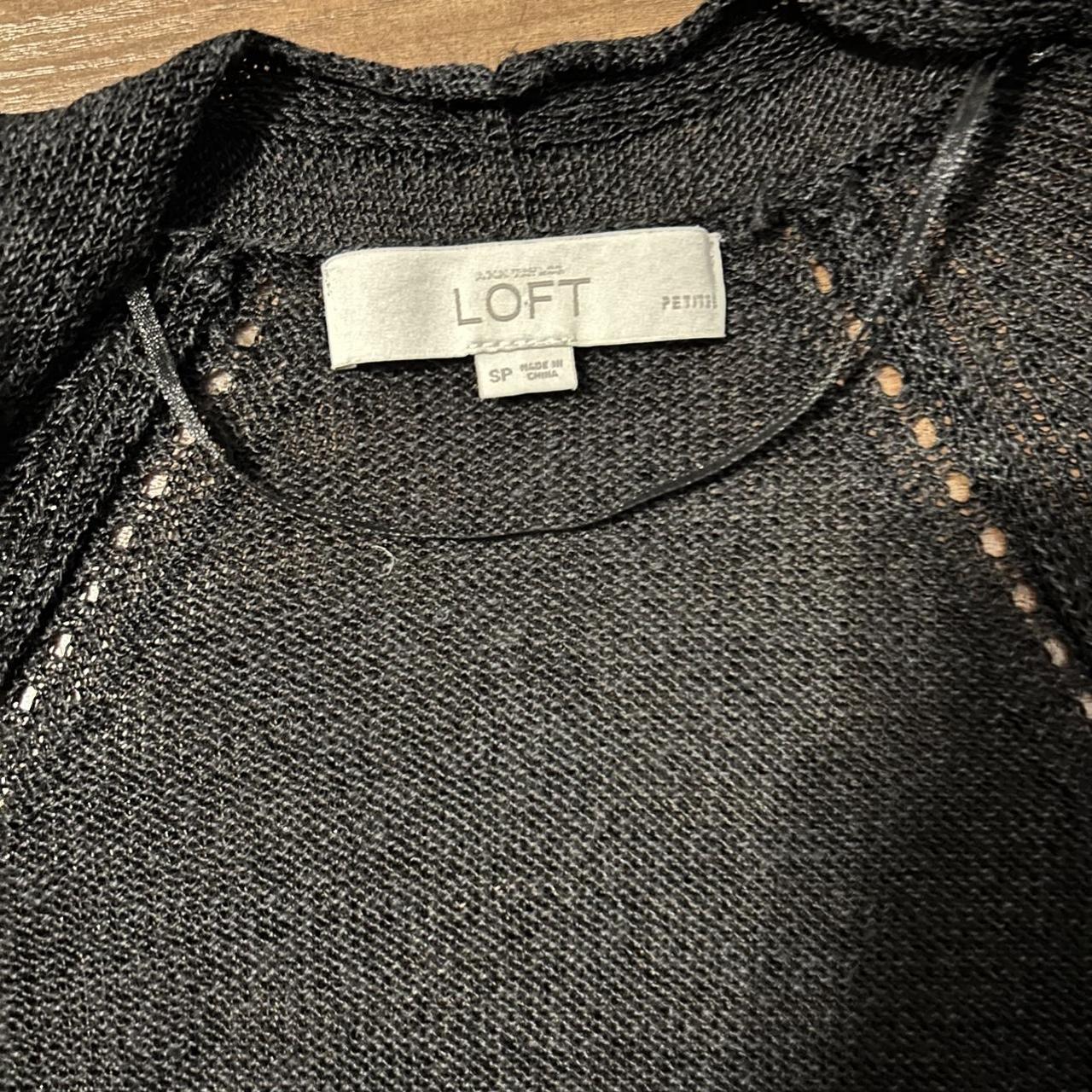 LOFT Women's Black Cardigan Depop