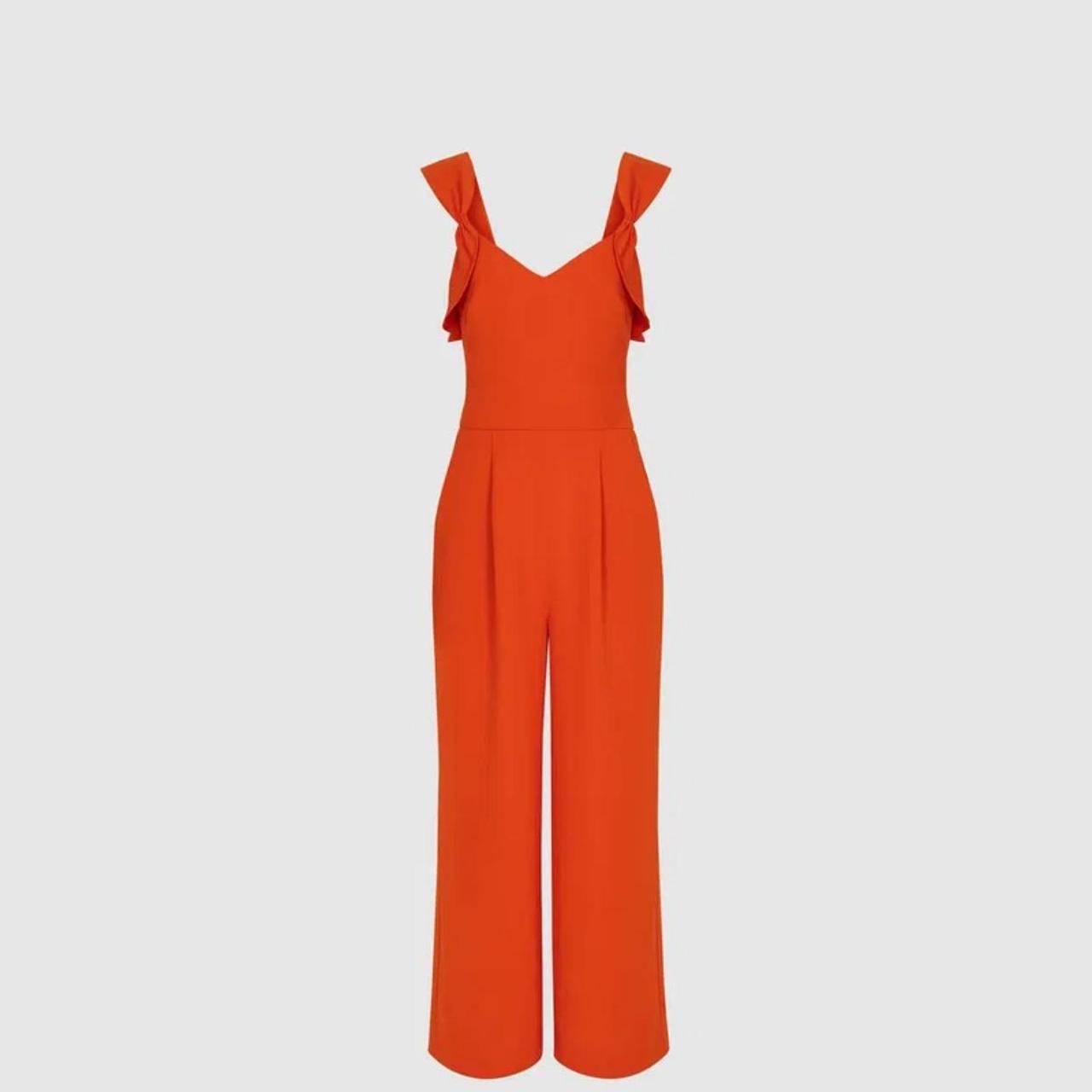 Reiss Amika Reiss Velvet Off The Shoulder Jumpsuit In Berry REISS 2025