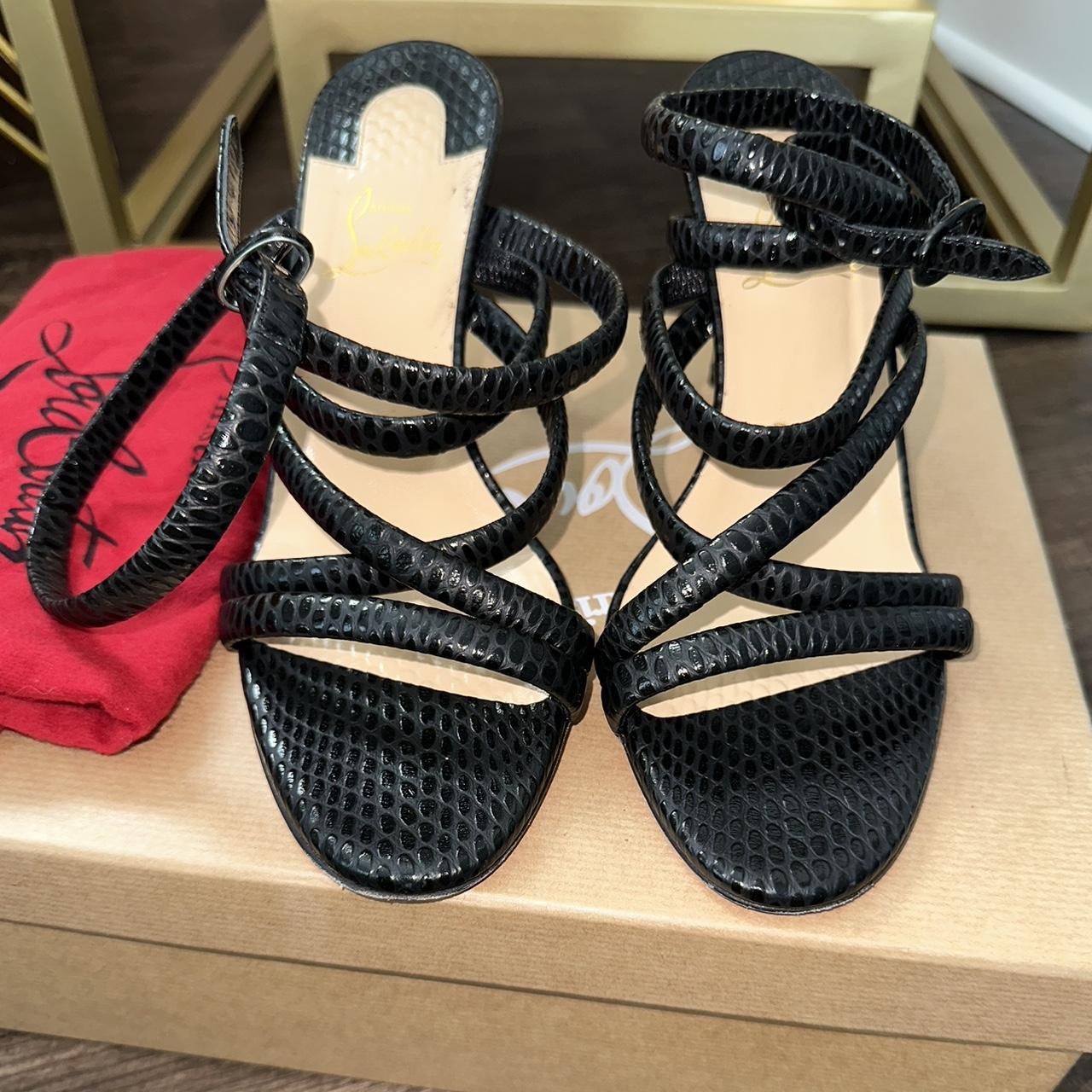 louboutin snake heels