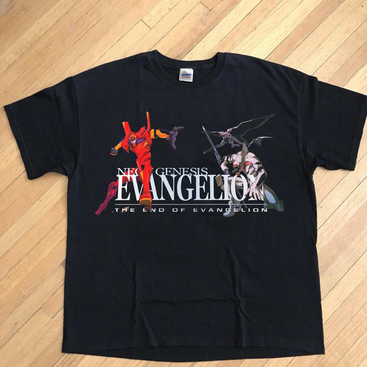 vintage neon genesis evangelion shirt