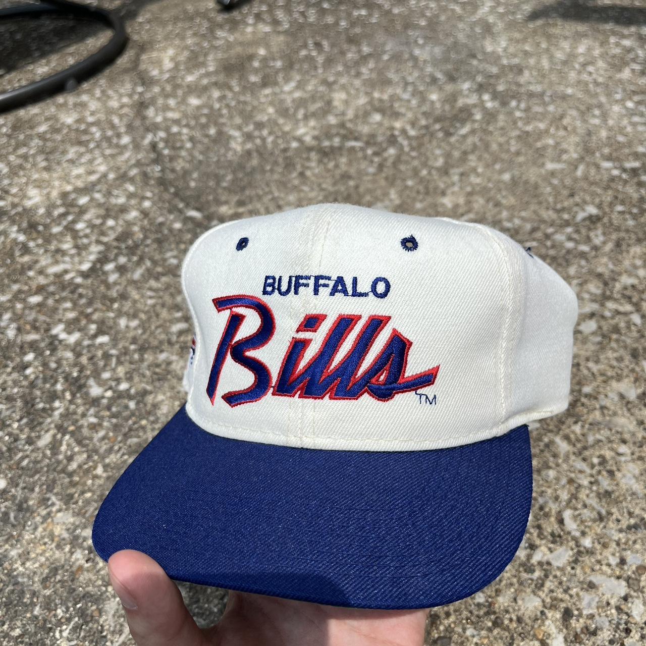 BUFFALO BILLS Ajd Snapback Script Hat Cap Vintage 90s 