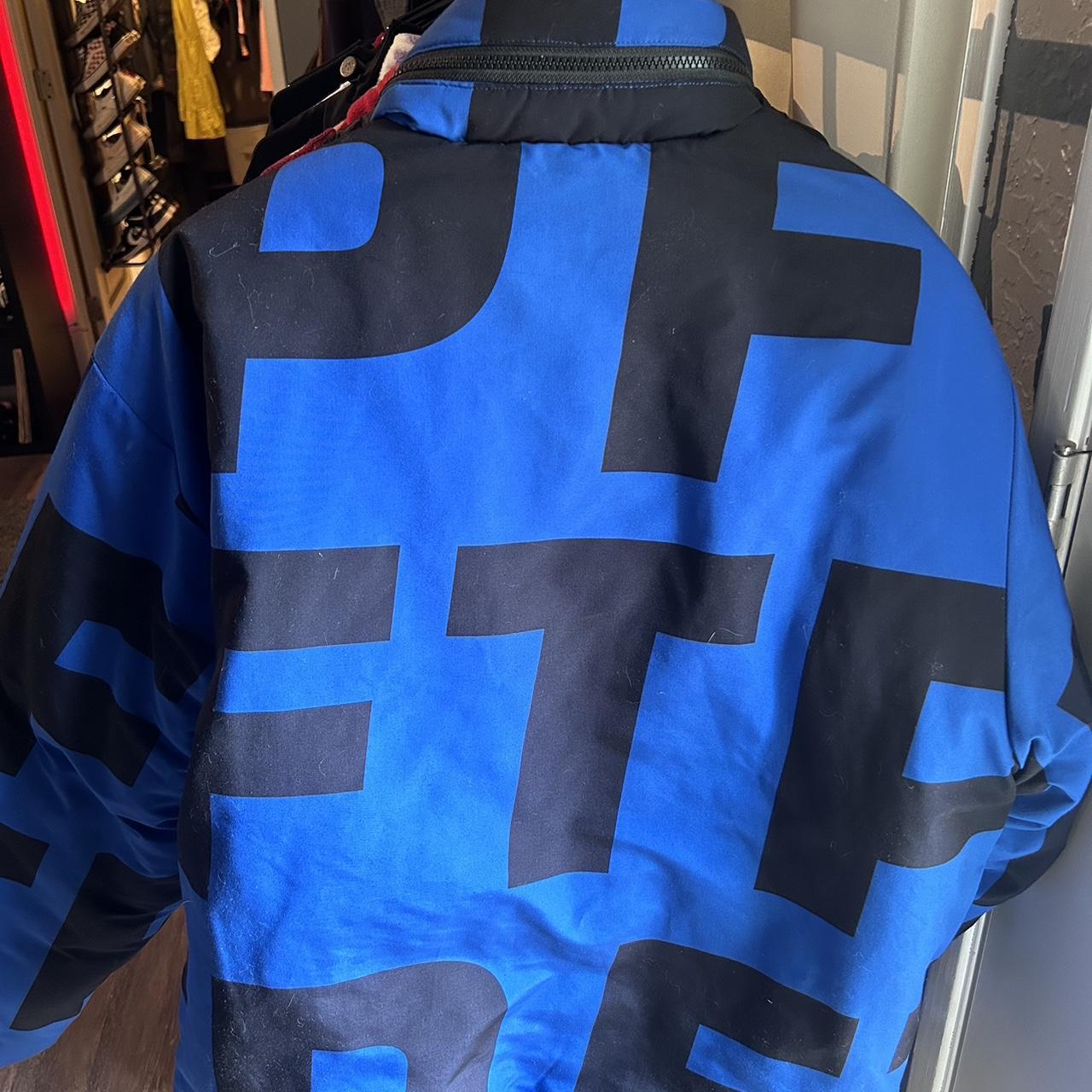 Blue and black FTP all over puffer jacket. I’ve only...