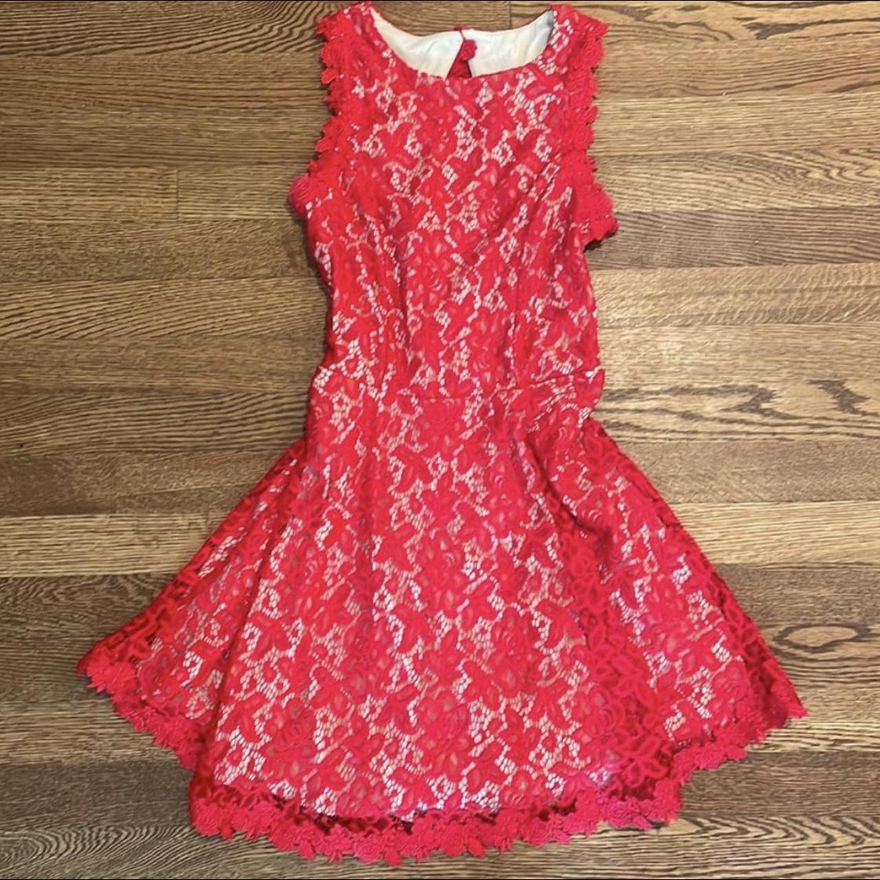 Hello molly red outlet lace dress