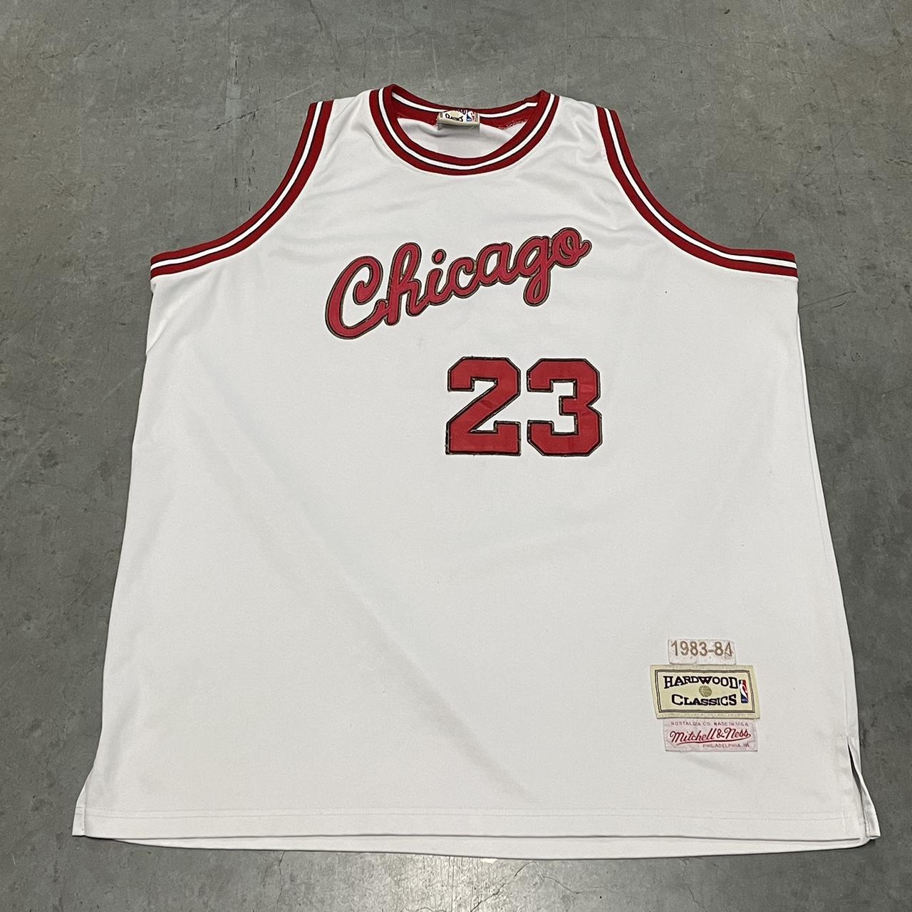 Michael Jordan White Chicago Bulls Throwback Basketball Jersey