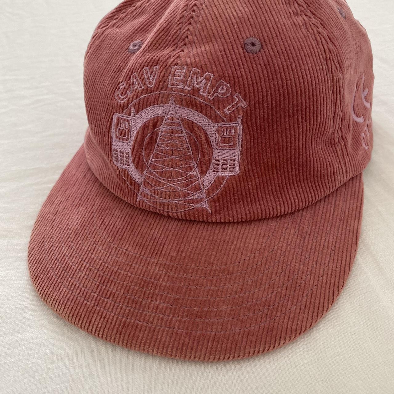 CAV EMPT pink corduroy hat. Practically unworn. Depop