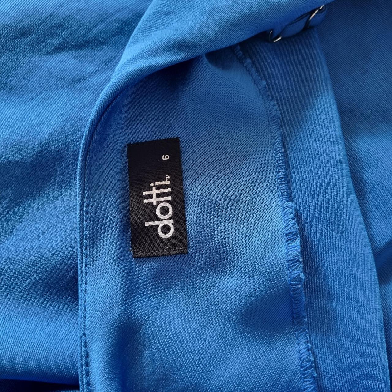 BLUE MINI SLIP DRESS • Brand Dotti • size 6... Depop