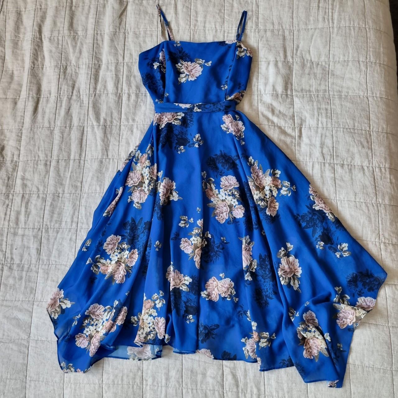 BLUE MAXI COCKTAIL DRESS Brand Dotti Stunning. Depop