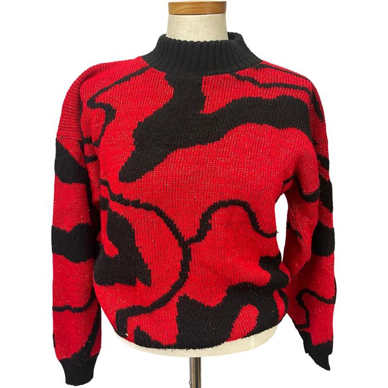 Rose Women's Red and Black Jumper