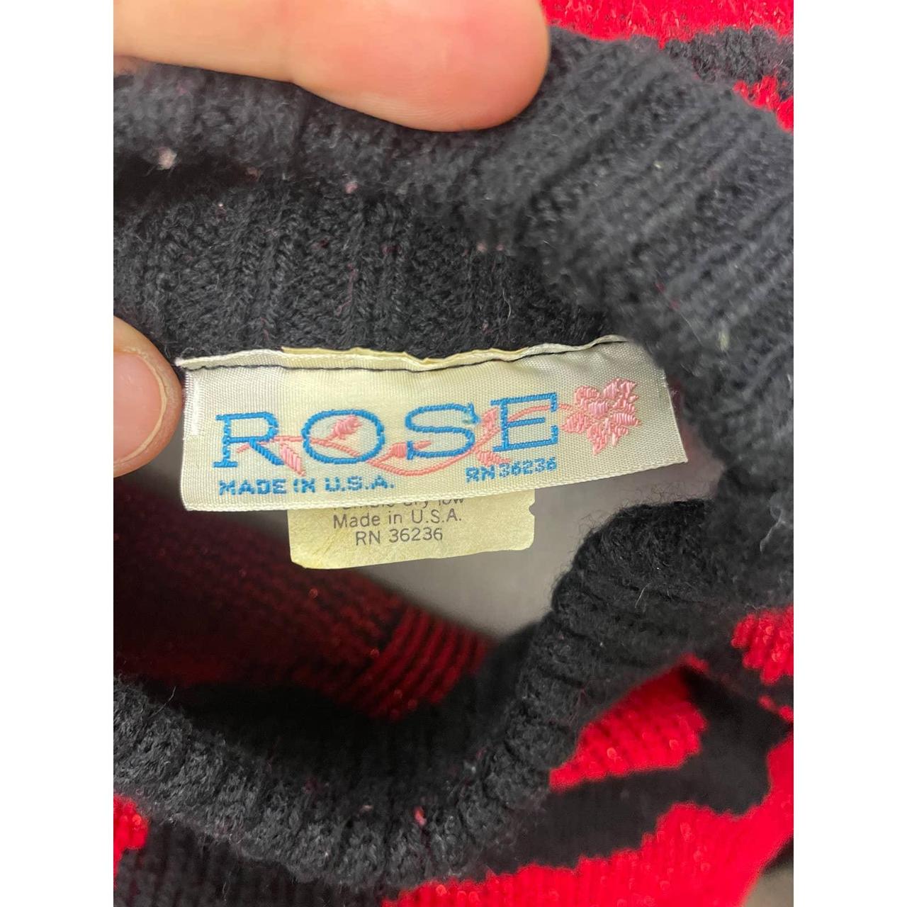 Rose Women's Red and Black Jumper (4)