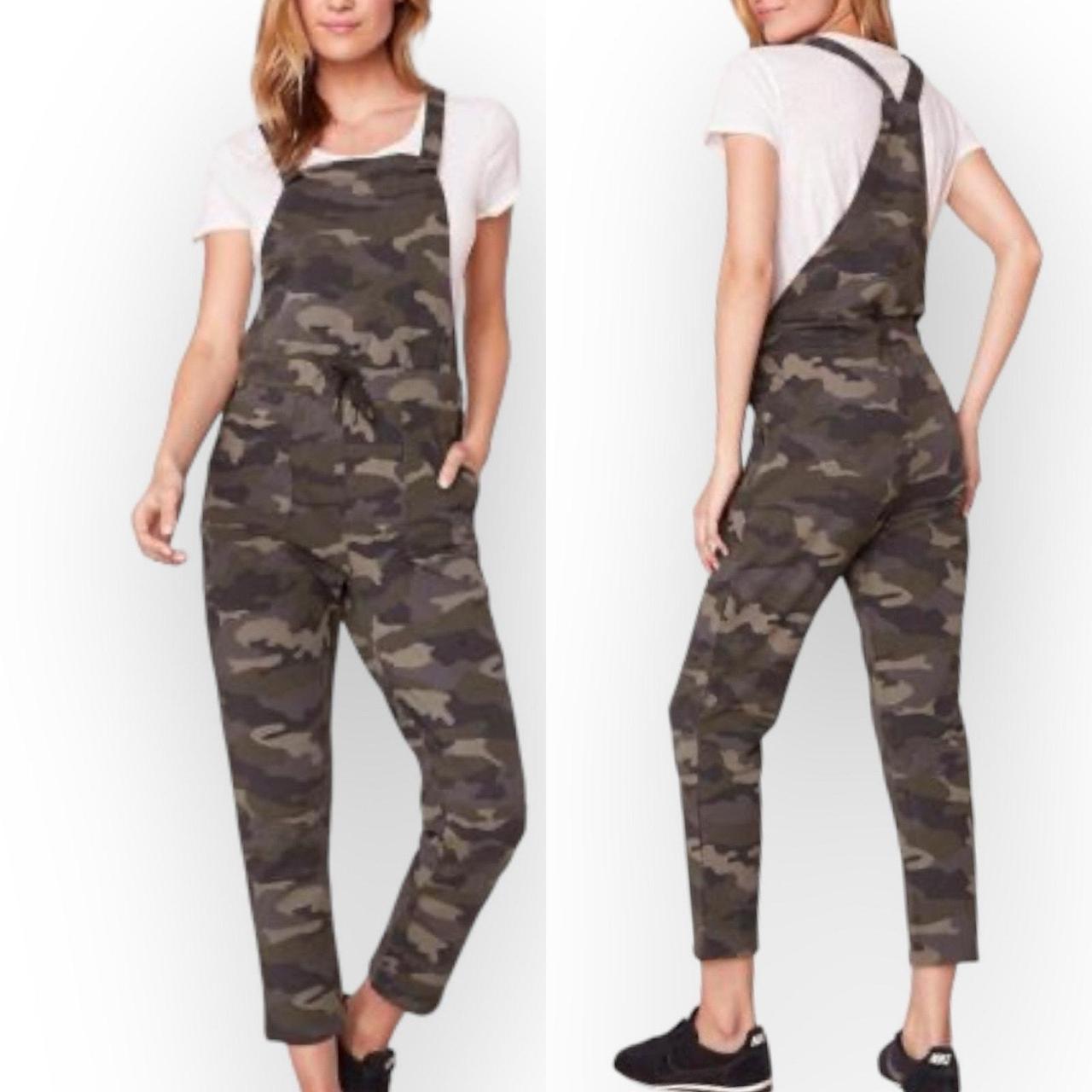 Fashion womens camo dungarees