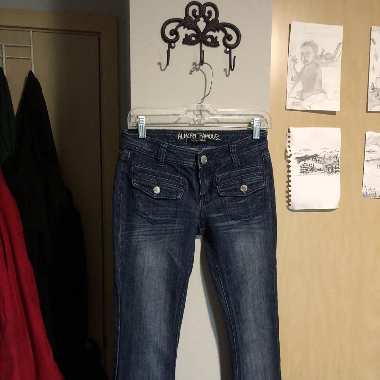 famous jeans Y2K Mall goth Size... - Depop