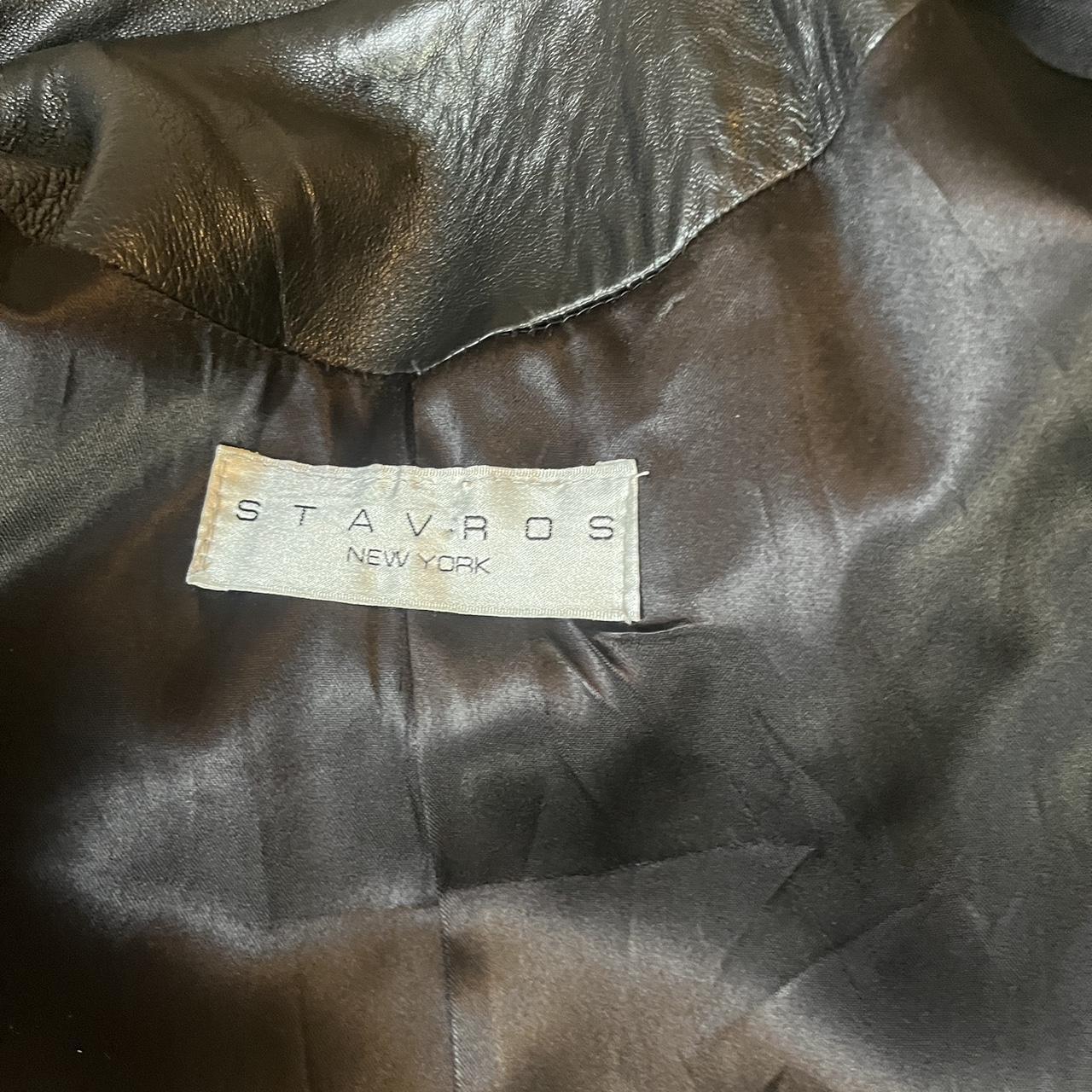 Vintage Leather trench, real leather Amazing, size... - Depop