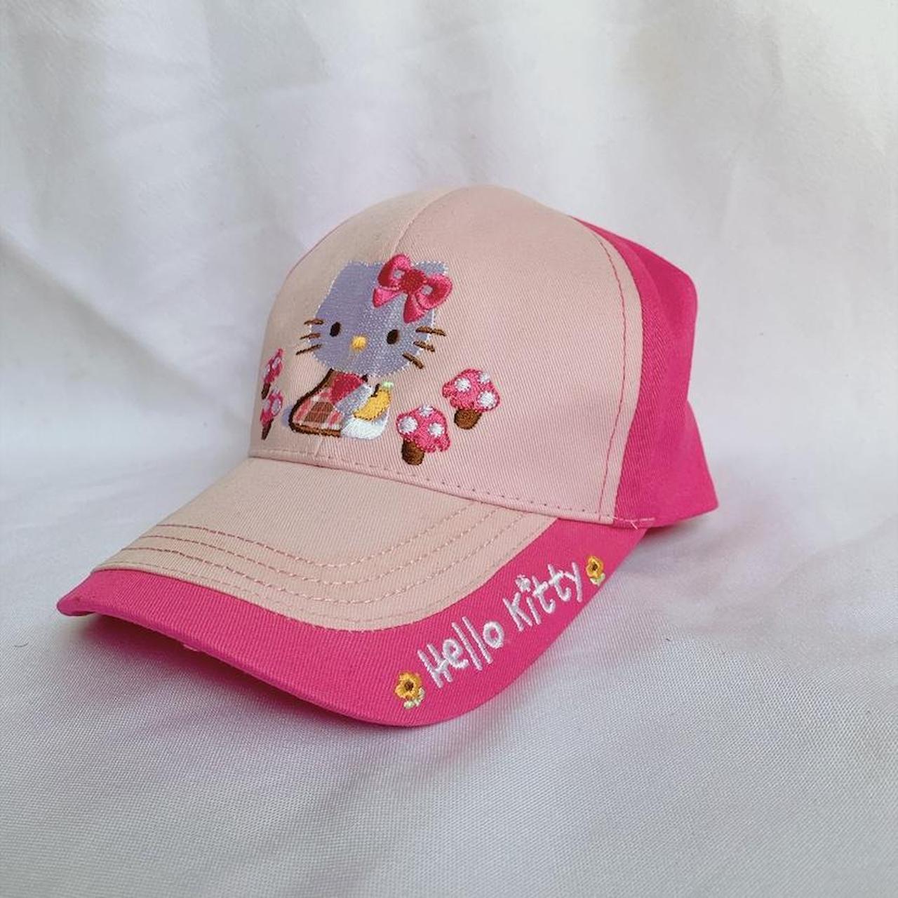 Sanrio Women's Pink and Orange Hat Depop