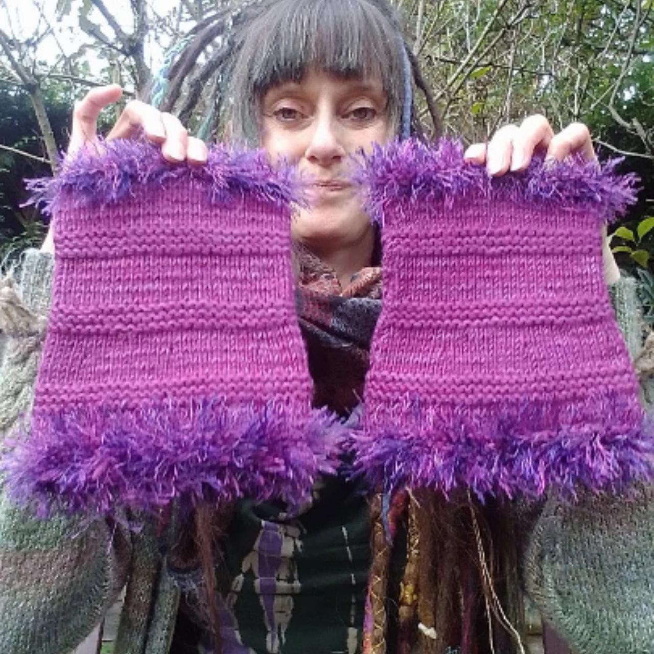 Pixie funky leg warmers, hand made and one off... Depop