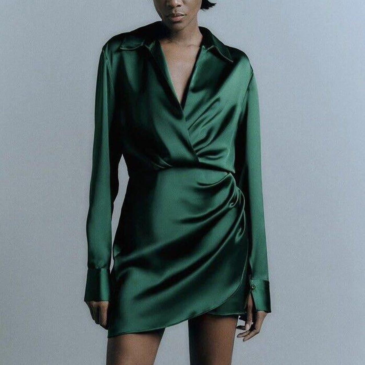 Tiktok Robe Satin Longue Zara ZARA Long Red Satin Midi Dress, Long