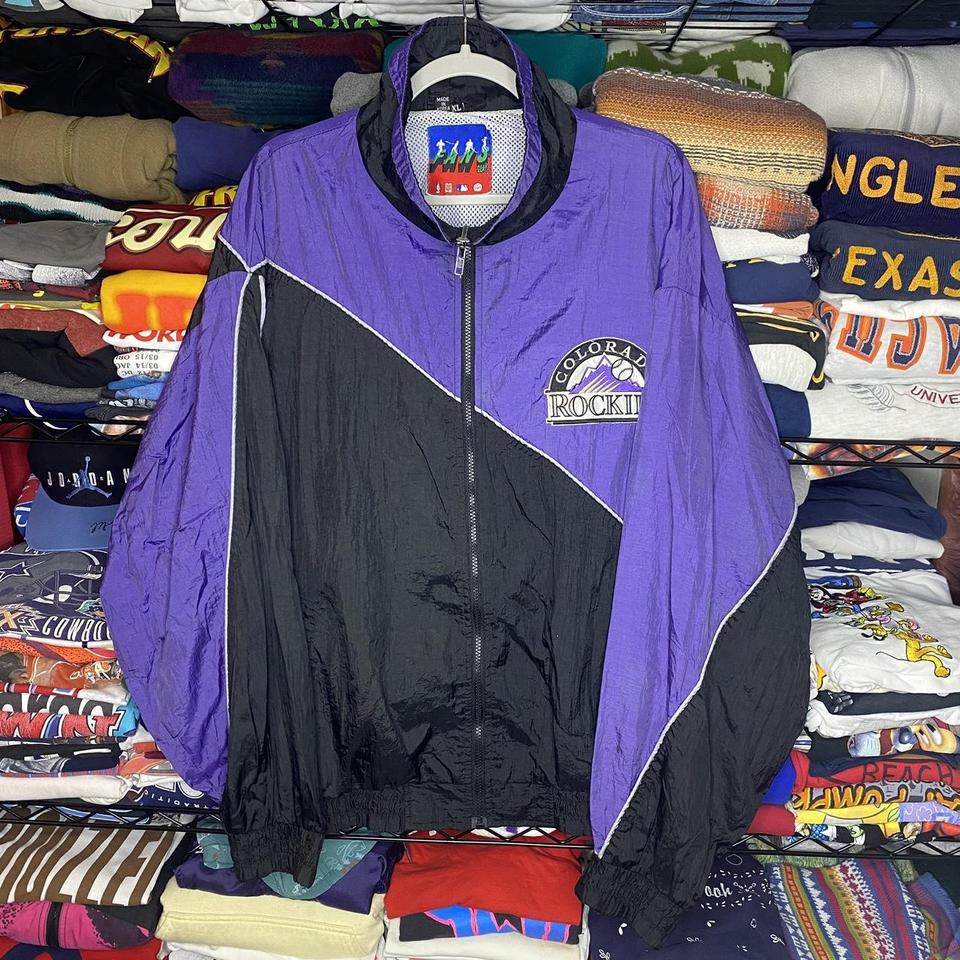 Vintage Colorado Rockies MLB Windbreaker Jacket XL Fans