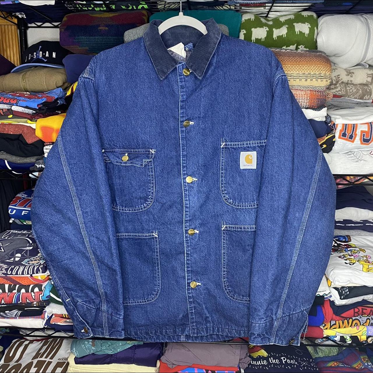 Carhartt denim clearance chore coat