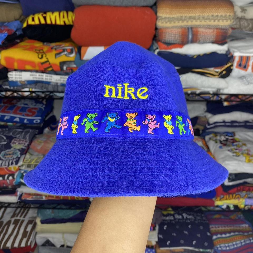 Nike SB X Grateful Dead Blue Bucket Hat Size... - Depop