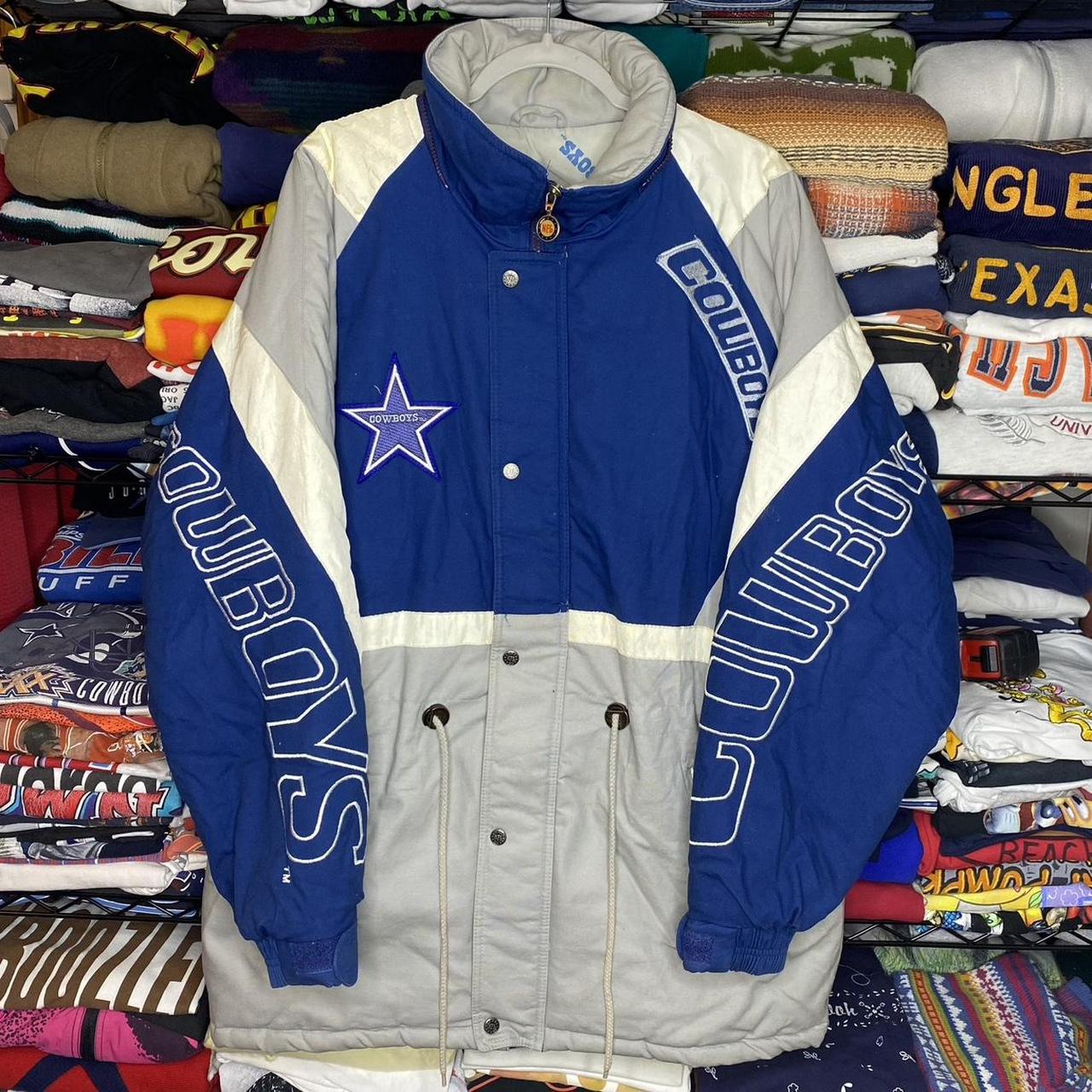 Vintage Dallas Cowboys Windbreaker Jacket Football Triple FAT Goose TEAM NFL