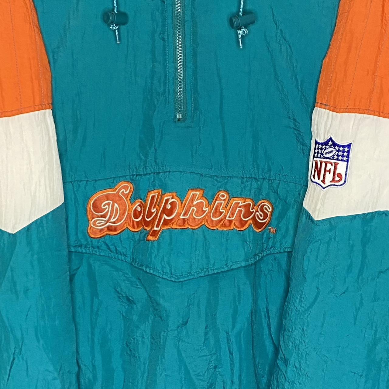 Vintage 90s Miami Dolphins NFL Logo Athletic Puffer - Depop