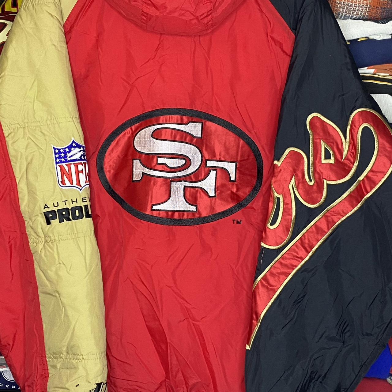 Vintage 90s San Francisco 49ers Logo Athletic Puffer - Depop