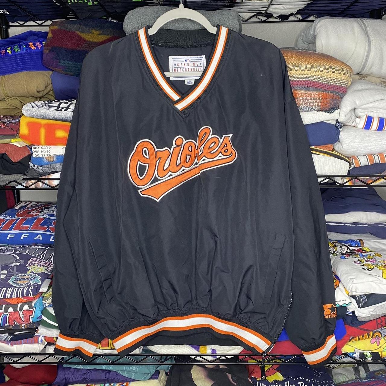 Vintage 90s Baltimore Orioles Starter Pull Over - Depop