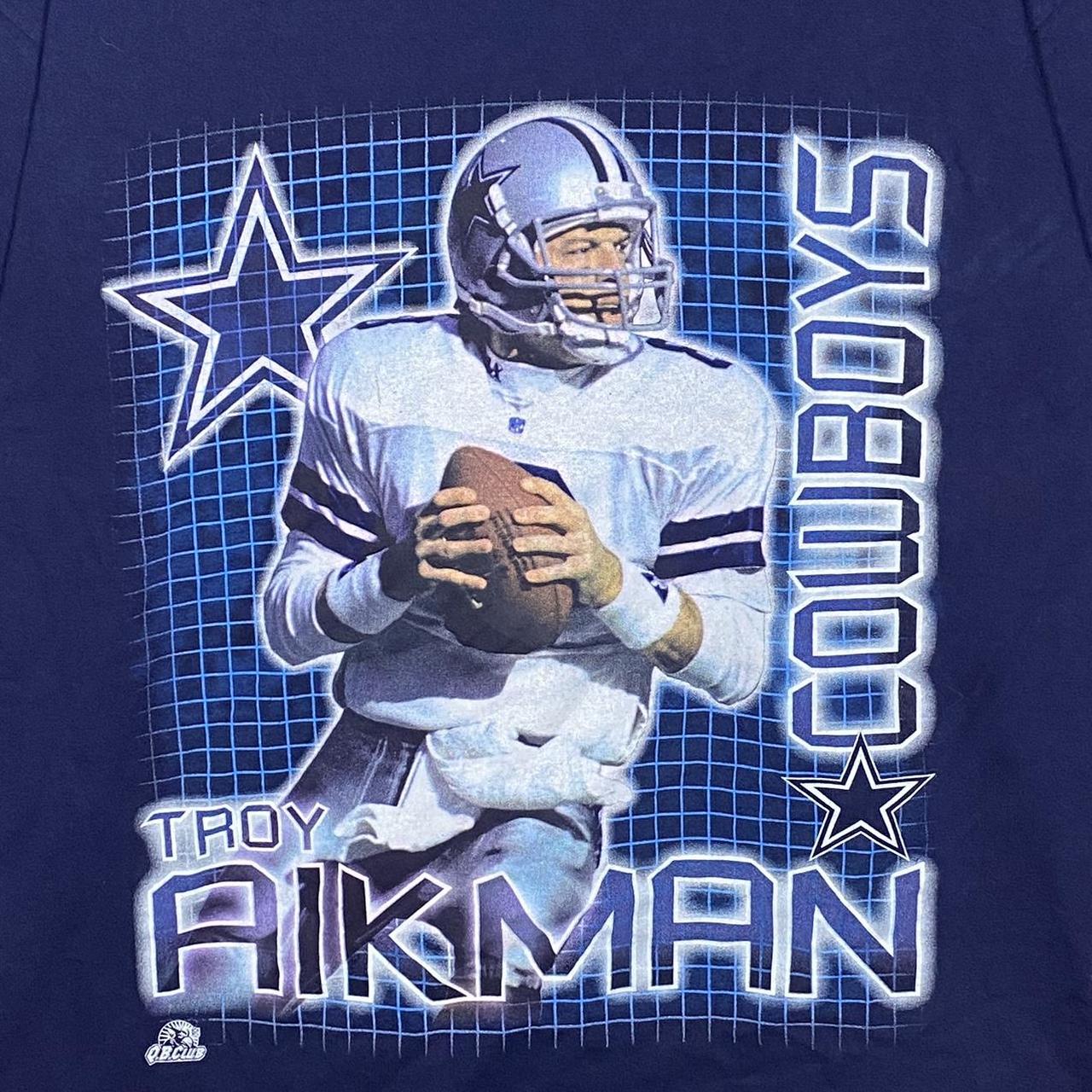 Vintage Reebok Dallas Cowboys Troy Aikman Jersey - Depop