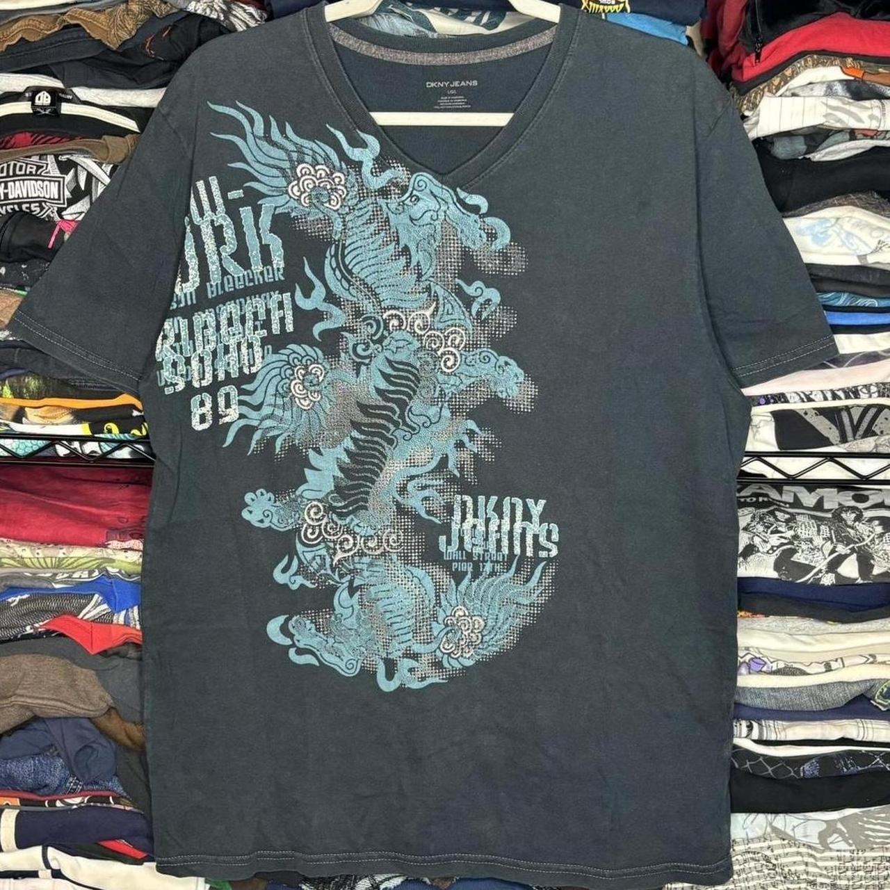 DKNY Jeans Y2K Dragon Grunge Emo Mall Goth Style Depop