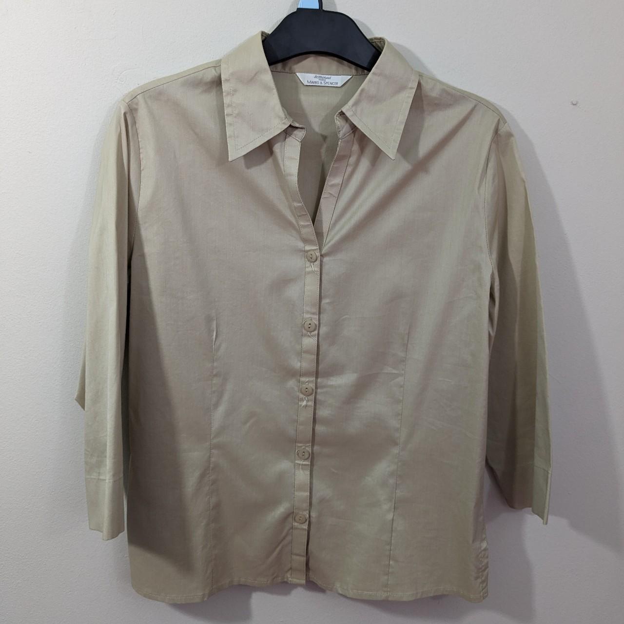 Vintage St. Michael / Marks and Spencer Beige... - Depop