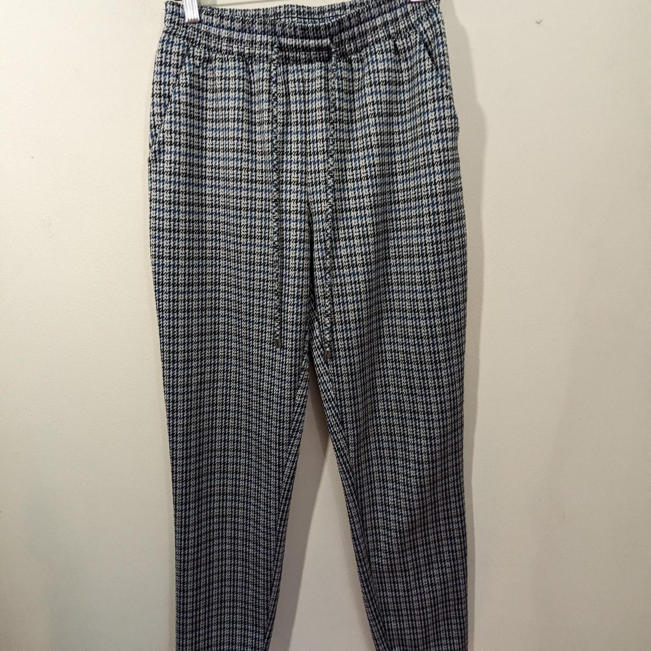 Retro Style Checked Trousers - Elasticated Waist No... - Depop