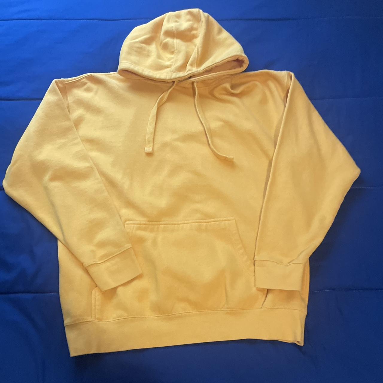 Blank cheap yellow hoodie