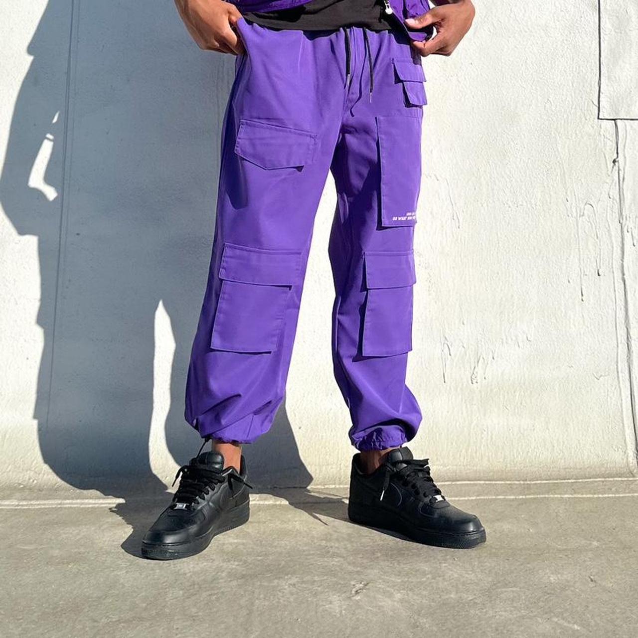 mens purple nike joggers