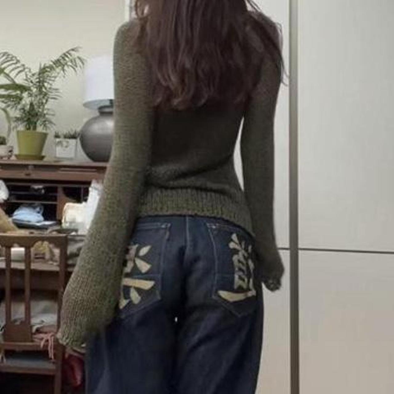 Authentic Evisu jeans katakana Dowlucksymbol... Depop