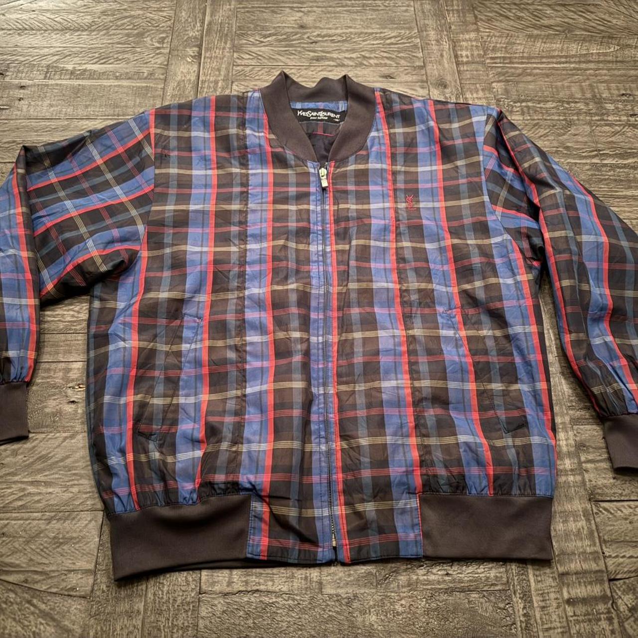 Yves Saint Laurent Men's Jacket - Multi/Blue - S … - image 2