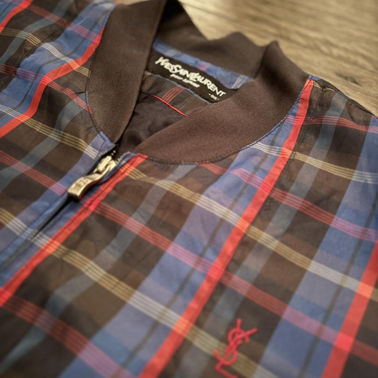 Yves Saint Laurent Men's Jacket - Multi/Blue - S … - image 3