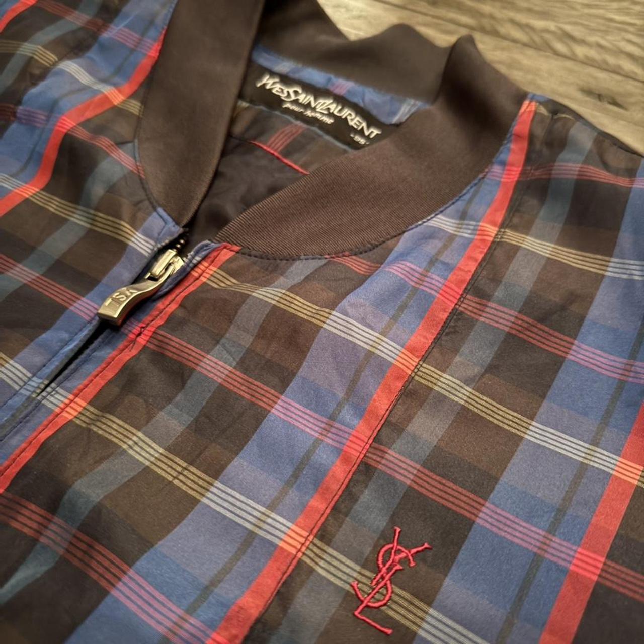 Yves Saint Laurent Men's Jacket - Multi/Blue - S … - image 4