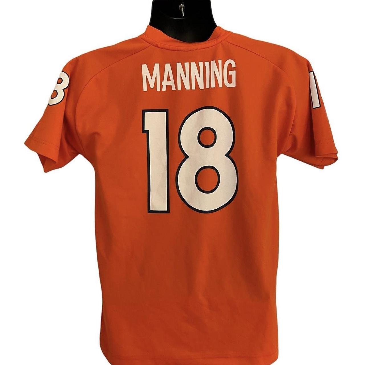 Mitchell & Ness Men's Denver Broncos Peyton Manning #18 2015 Split  Throwback Jersey