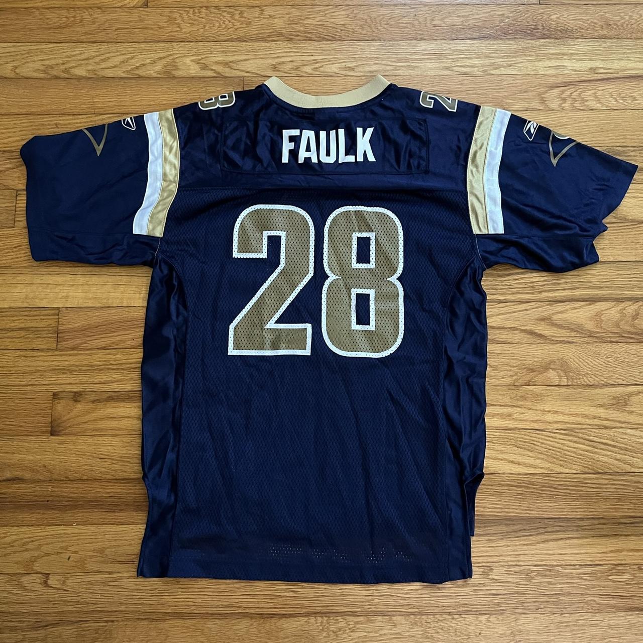 Mitchell & Ness Marshall Faulk Rams #28 Super Bowl  - Depop