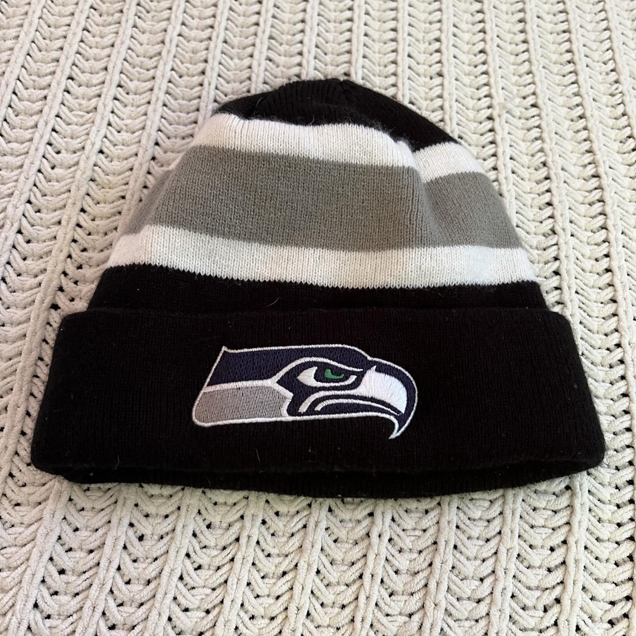 1980s vintage Seattle Seahawks beanie. Nice, soft - Depop